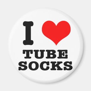 Imã Eu AMO (AMOR) meias tubulares