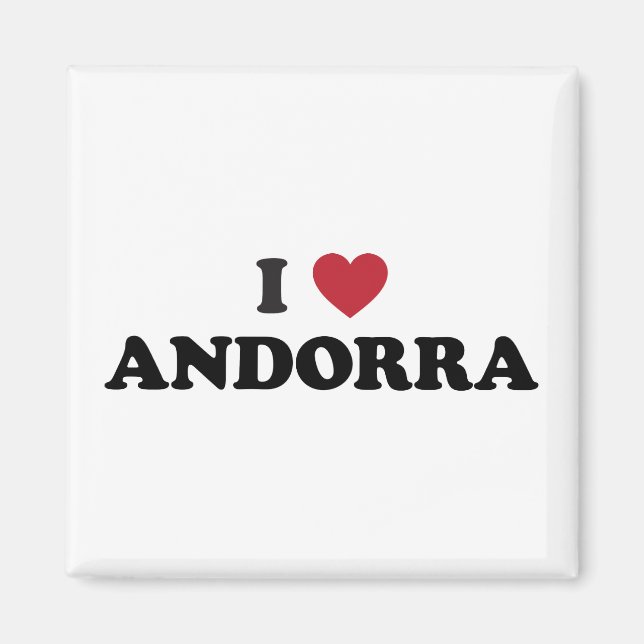 Imã Eu amo Andorra (Frente)