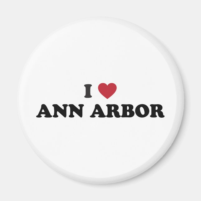 Imã Eu Amo Ann Arbor Michigan (Frente)