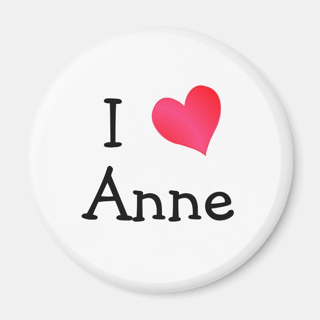 Imã Eu Amo Anne (Frente)