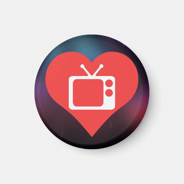 Imã Eu Amo Antenas Modernas De Tv (Frente)