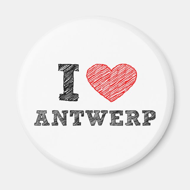 Imã Eu Amo Antuérpia (Frente)