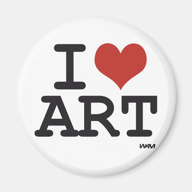 Imã Eu amo arte (Frente)