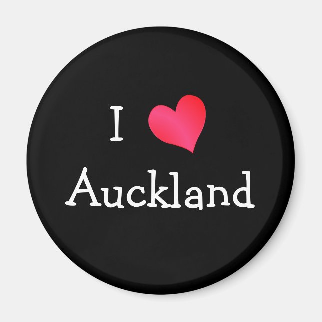 Imã Eu Amo Auckland (Frente)