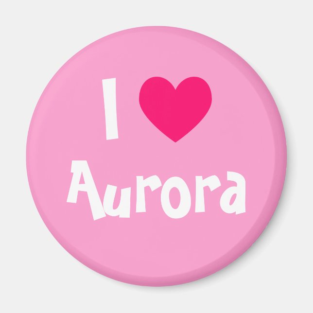 Imã Eu Amo Aurora (Frente)