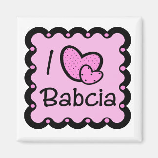 Imã Eu Amo Babcia Cute T-Shirt