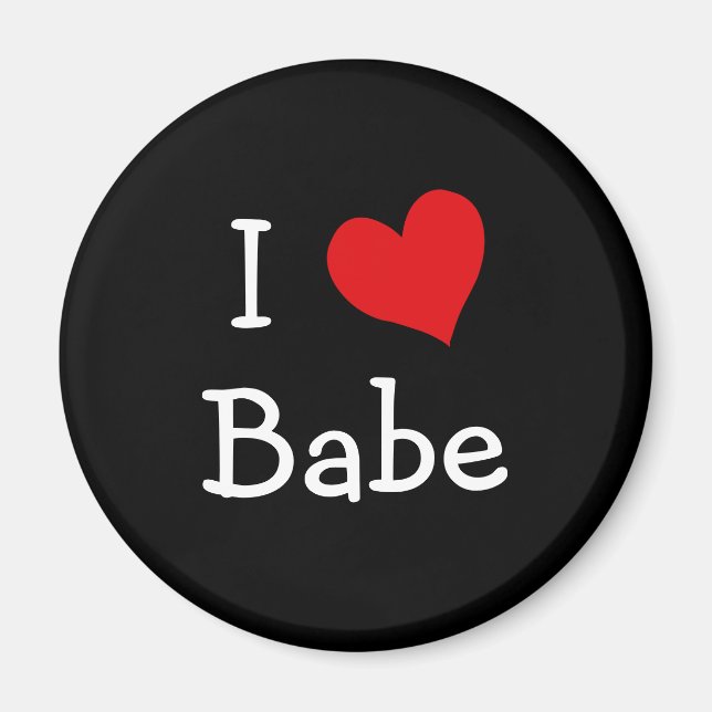 Imã Eu Amo Babe (Frente)