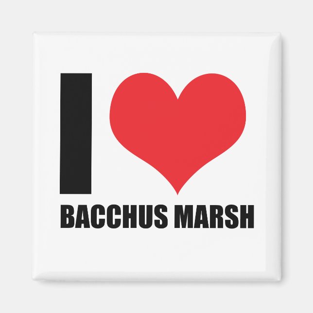 Imã Eu amo Baco Marsh (Frente)