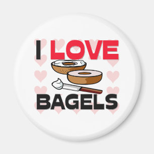 Imã Eu amo Bagels