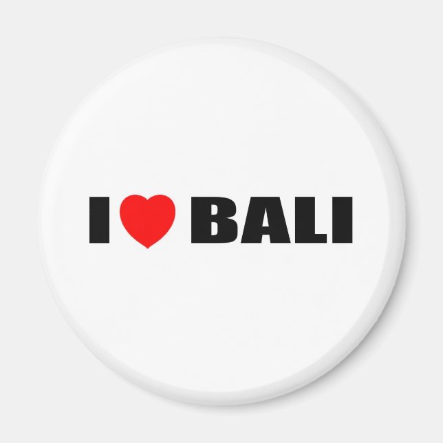 Imã Eu Amo Bali, Indonésia (Frente)