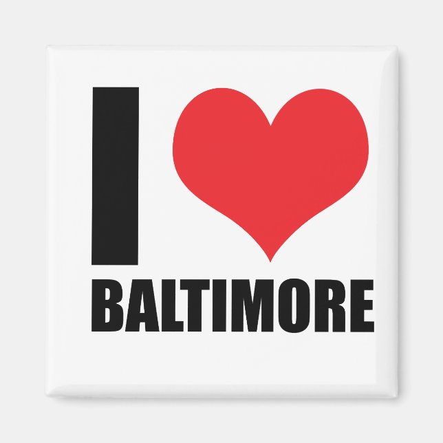 Imã Eu amo Baltimore (Frente)
