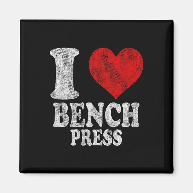 Imã Eu Amo Bench Press Vintage 1 (Frente)