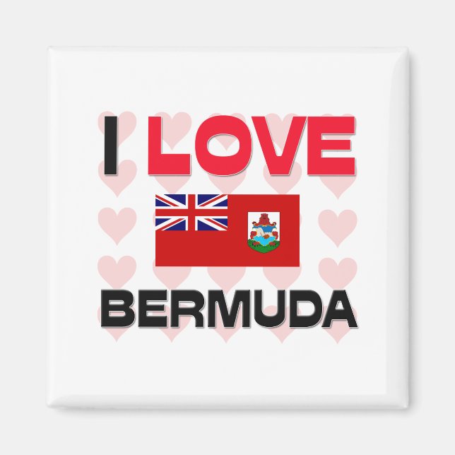 Imã Eu Amo Bermudas (Frente)