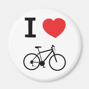 Imã Eu amo bicicletas