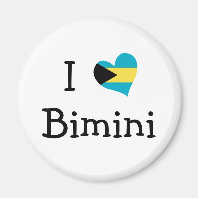 Imã Eu Amo Bimini (Frente)