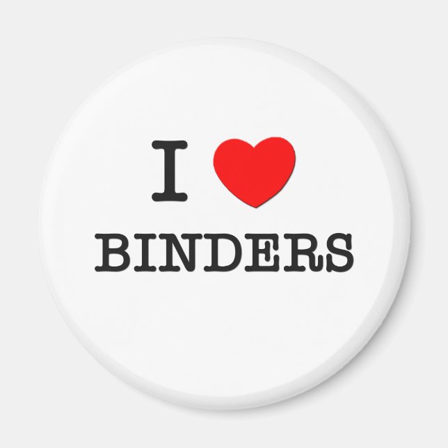 Imã Eu Amo Binders (Frente)