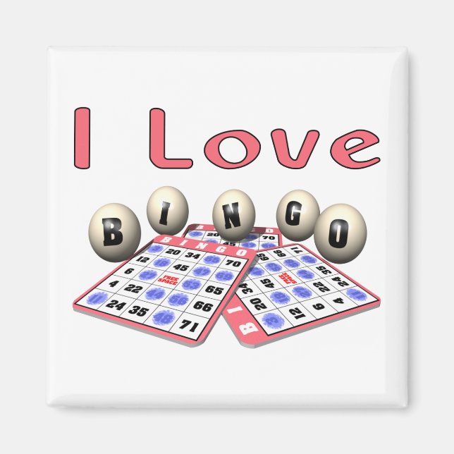 Imã Eu Amo Bingo (Frente)