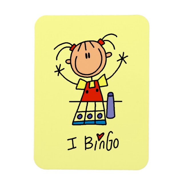Ímã Eu Amo Bingo (Vertical)