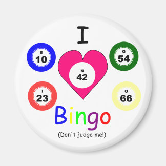 Imã Eu amo Bingo, não julgue