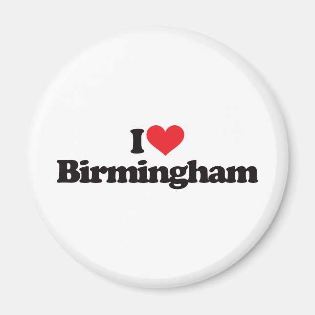 Imã Eu amo Birmingham (Frente)