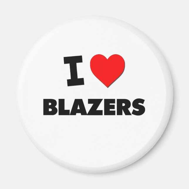 Imã Eu Amo Blazers (Frente)