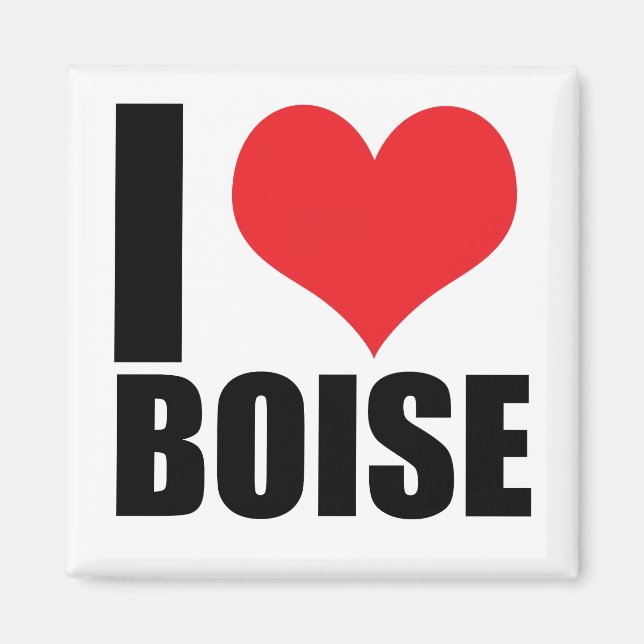 Imã Eu amo Boise (Frente)