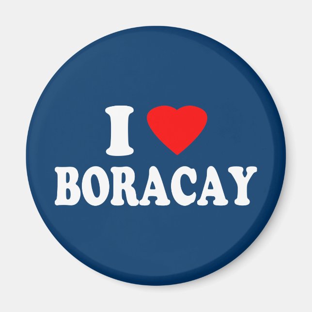 Imã Eu Amo Boracay (Frente)
