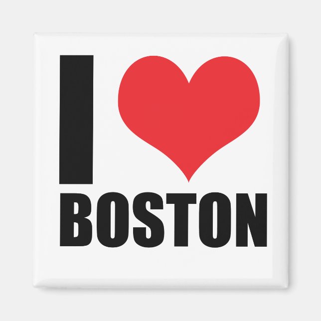Imã Eu amo Boston (Frente)