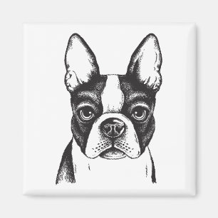 Imã Eu amo Boston Terriers