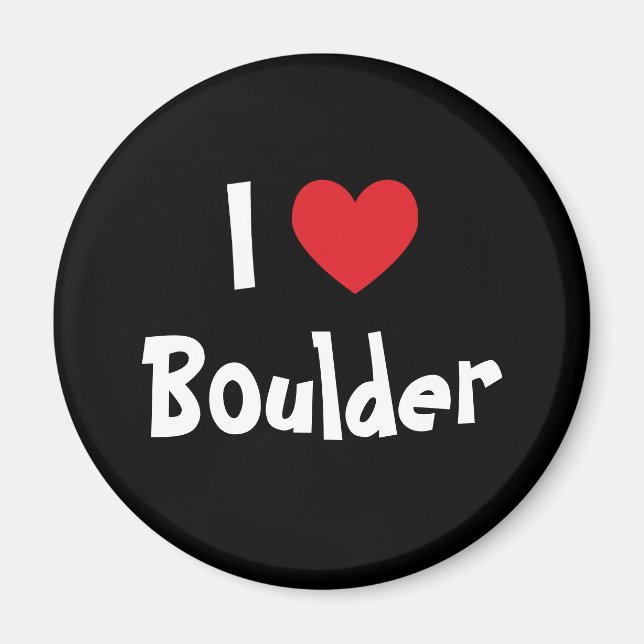 Imã Eu Amo Boulder (Frente)