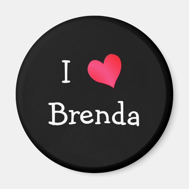Imã Eu Amo Brenda (Frente)