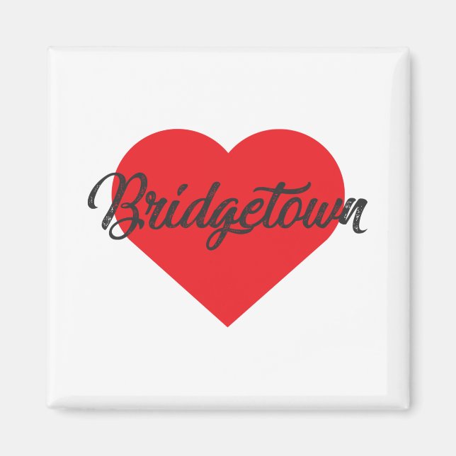Imã Eu amo Bridgetown - Barbados (Frente)
