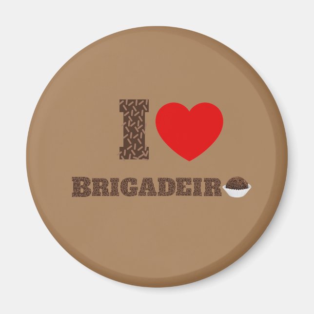 Imã Eu amo Brigadeiro (Frente)