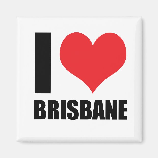 Imã Eu amo Brisbane (Frente)