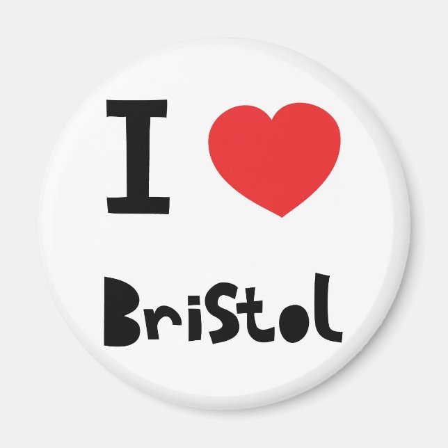 Imã Eu amo Bristol (Frente)