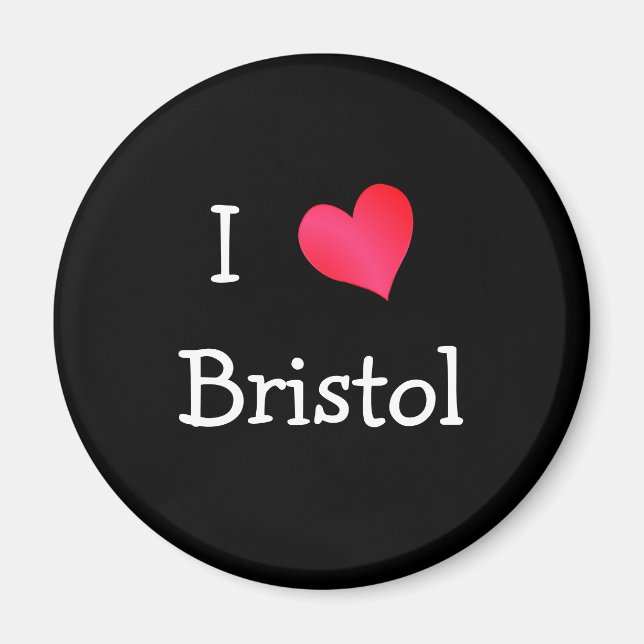 Imã Eu Amo Bristol (Frente)