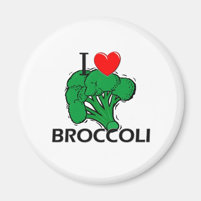 Imã Eu Amo Broccoli (Frente)