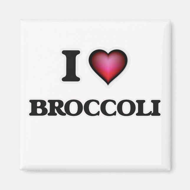 Imã Eu Amo Broccoli (Frente)