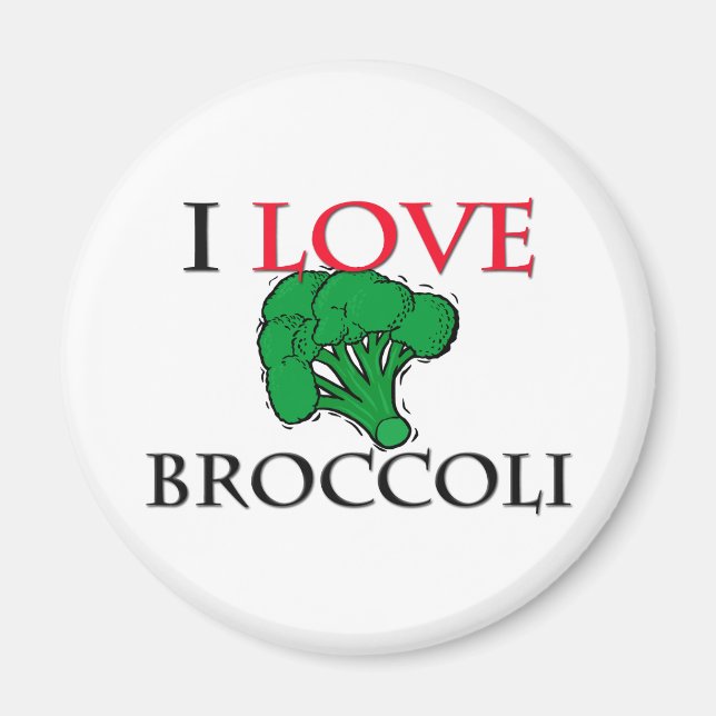 Imã Eu Amo Broccoli (Frente)