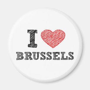 Imã Eu amo Bruxelas