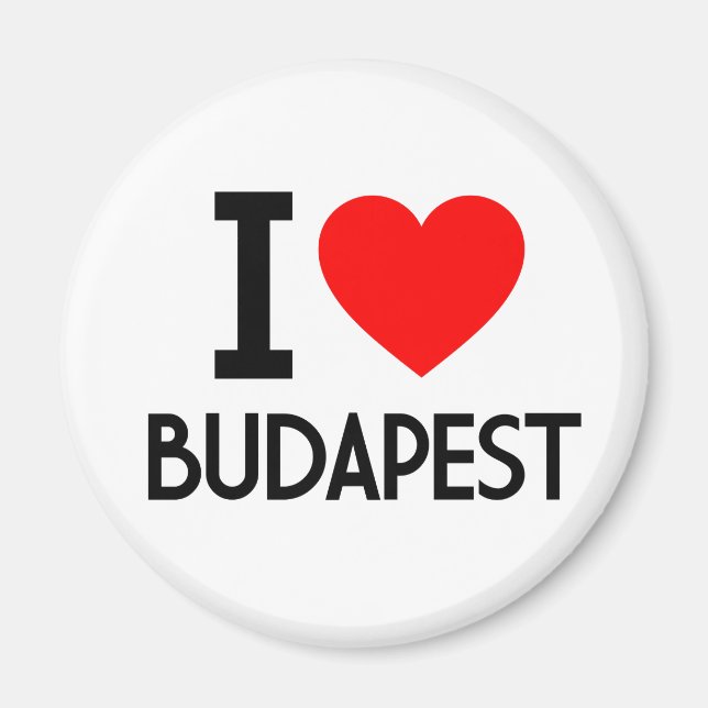 Imã Eu amo Budapest (Frente)