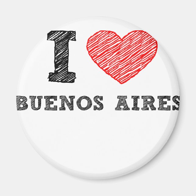 Imã Eu Amo Buenos Aires (Frente)