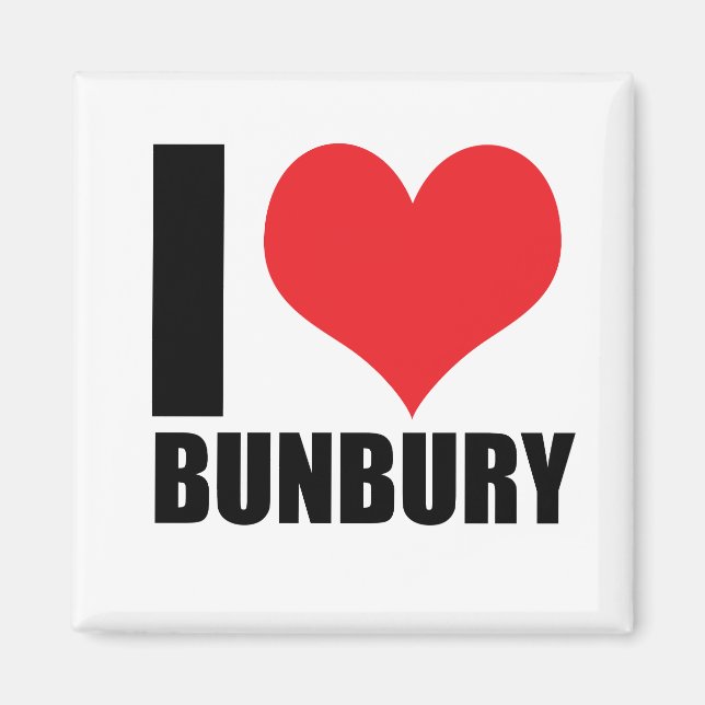 Imã Eu amo Bunbury (Frente)