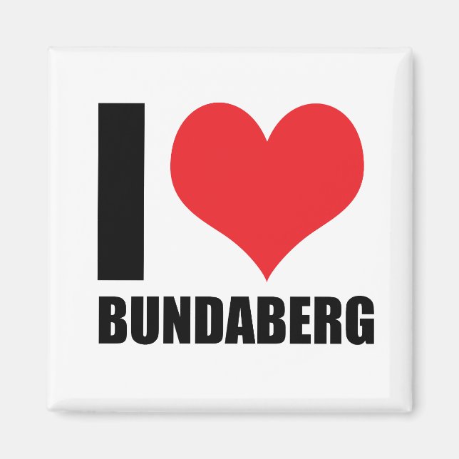 Imã Eu amo Bundaberg (Frente)