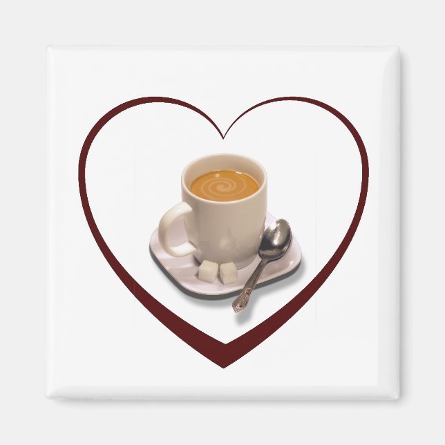 Imã Eu Amo Café (Frente)