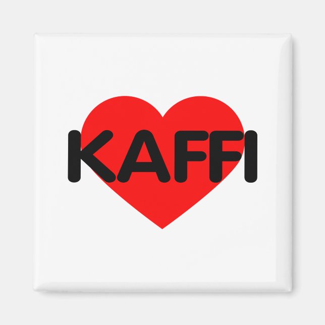 Imã Eu Amo Café - Kaffi (Frente)