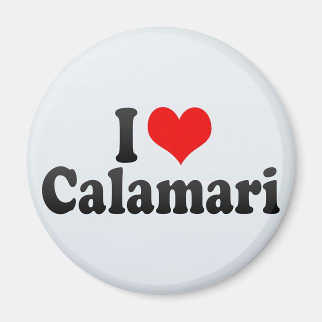 Imã Eu Amo Calamari (Frente)