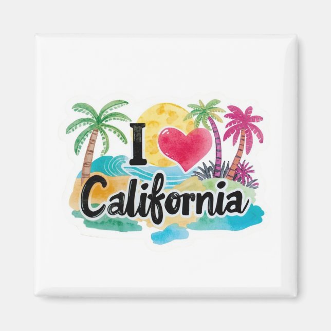 Imã Eu Amo Califórnia  (Frente)