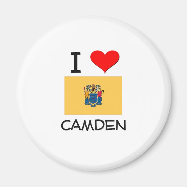 Imã Eu Amo Camden New Jersey (Frente)