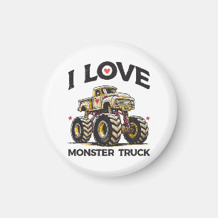 Imã Eu Amo Caminhão Monstro
